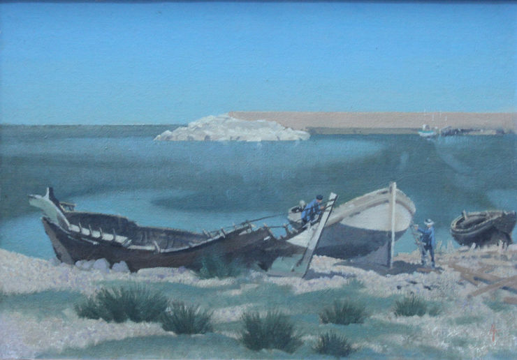 British 1950's Marine landscape by Laurence Henry Irving Richard Taylor Fine Art