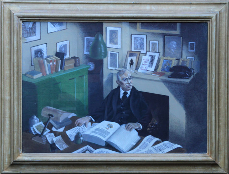 British Portrait Interior by Laurence Henry Irving at Richard Taylor Fine Art