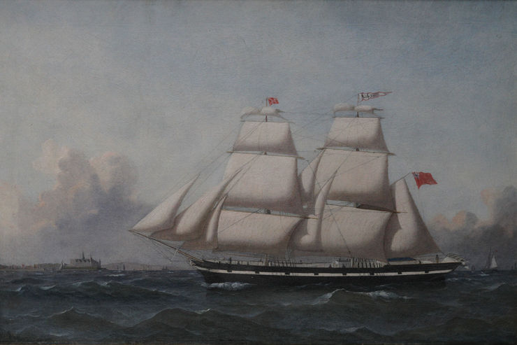 Victorian Marine Sailship in Full Rig by Reuben Chappell Richard Taylor Fine Art