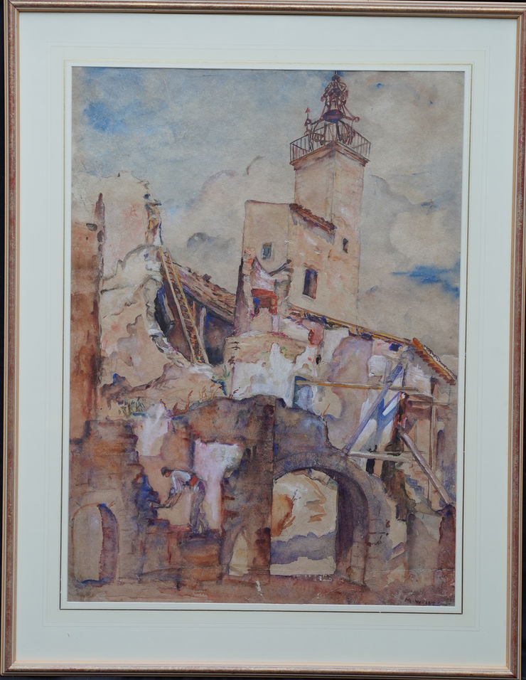 Spanish Townscape by Madeline Wells at Richard Taylor Fine Art