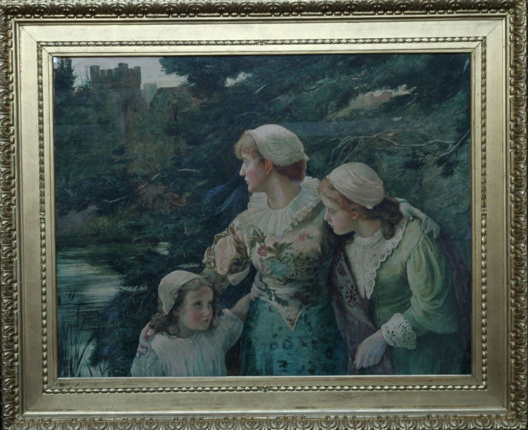 British Victorian Pre-Raphaelite Watercolour by Marcella Walker at Richard Taylor Fine Art