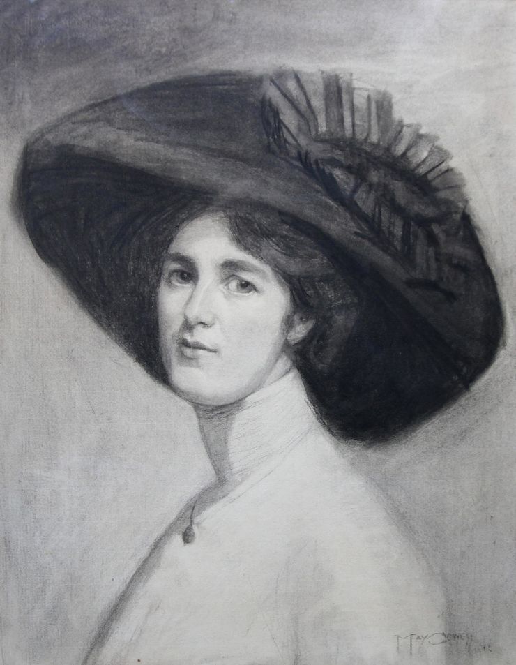 Portrait of Actress Decima Moore by Maria Cowell Richard Taylor Fine Art