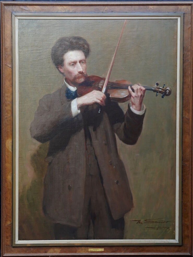 British Portrait of Edward Cauldwell Spruce by Mark Senior at Richard Taylor Fine Art