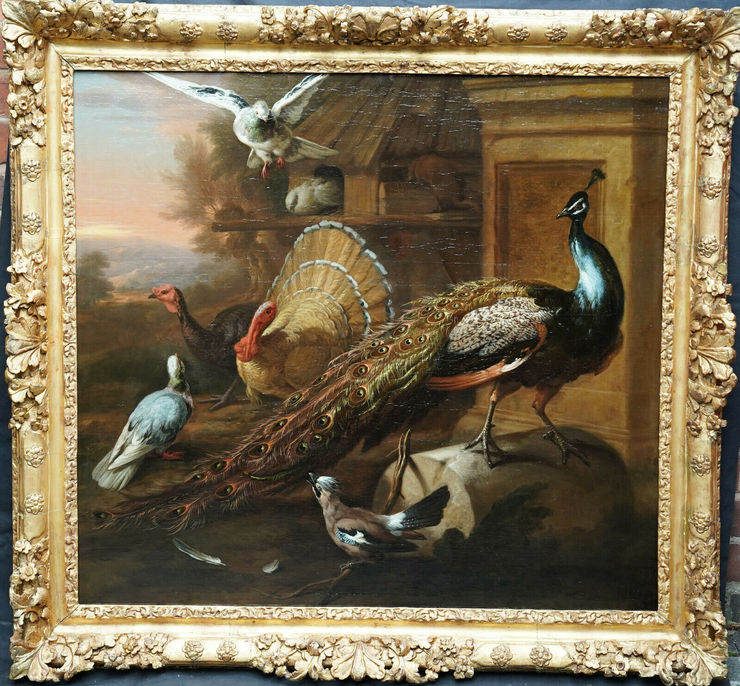 British Landscape with Birds by Marmaduke Cradock at Richard Taylor Fine Art