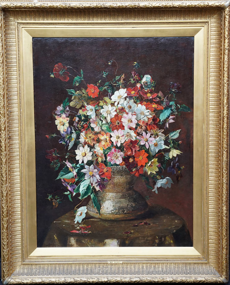 Floral 19th Century Still Life by Mary Rischgitz at Richard Taylor Fine Art