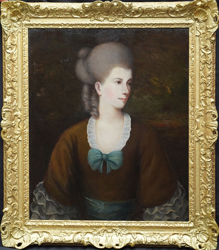 British Portrait of a Woman by Matthew William Peters at Richard Taylor Fine Art
