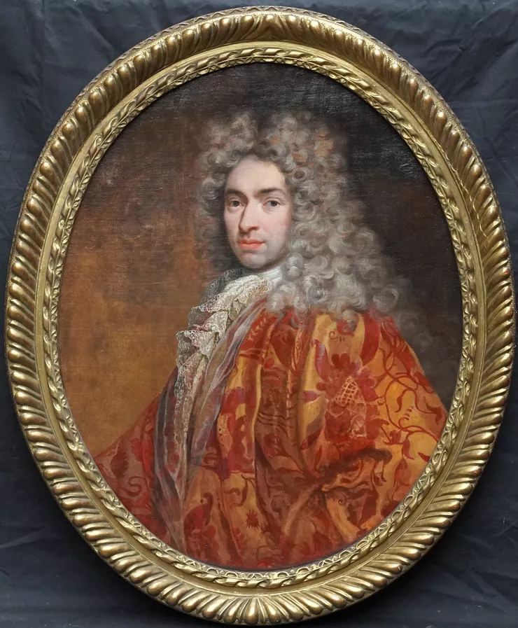French Oval Portrait by Nicolas de Largilliere  at Richard Taylor Fine Art