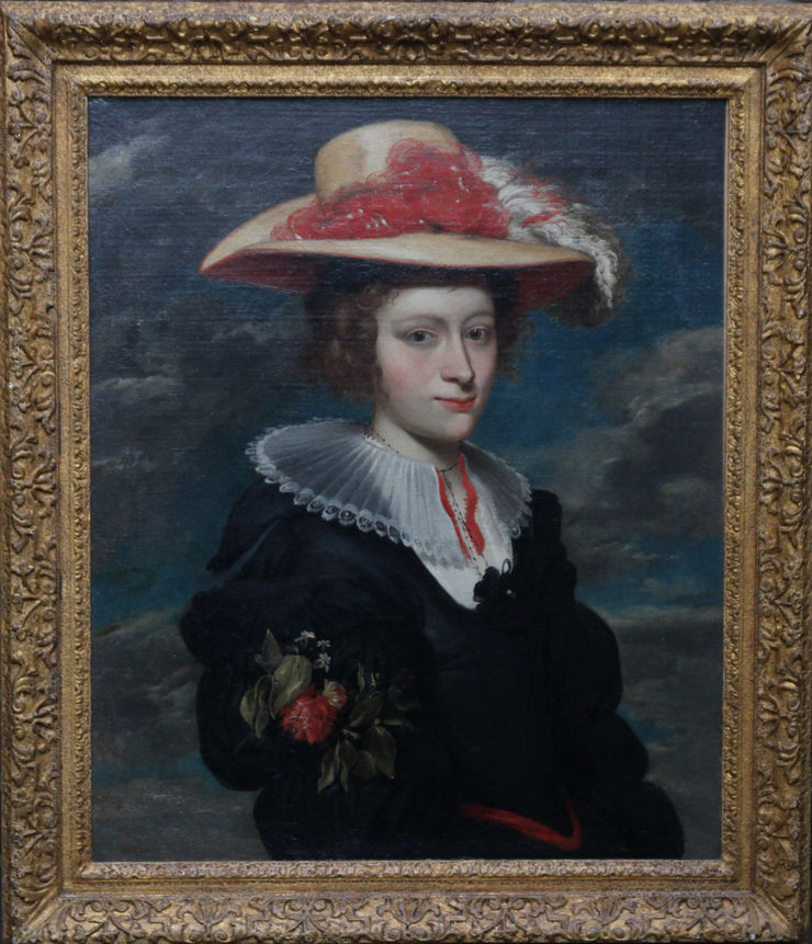 Portrait of Ruben's Wife by Flemish Old Master at Richard Taylor Fine Art