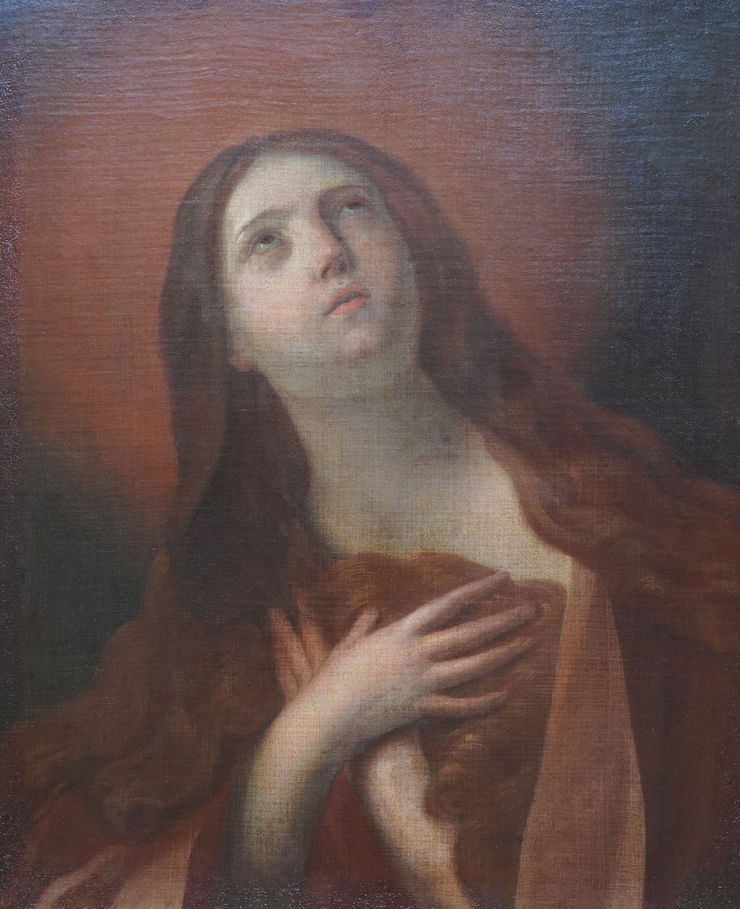 Religious Portrait of Mary Magdalene by Guido Reni circle Richard Taylor Fine Art