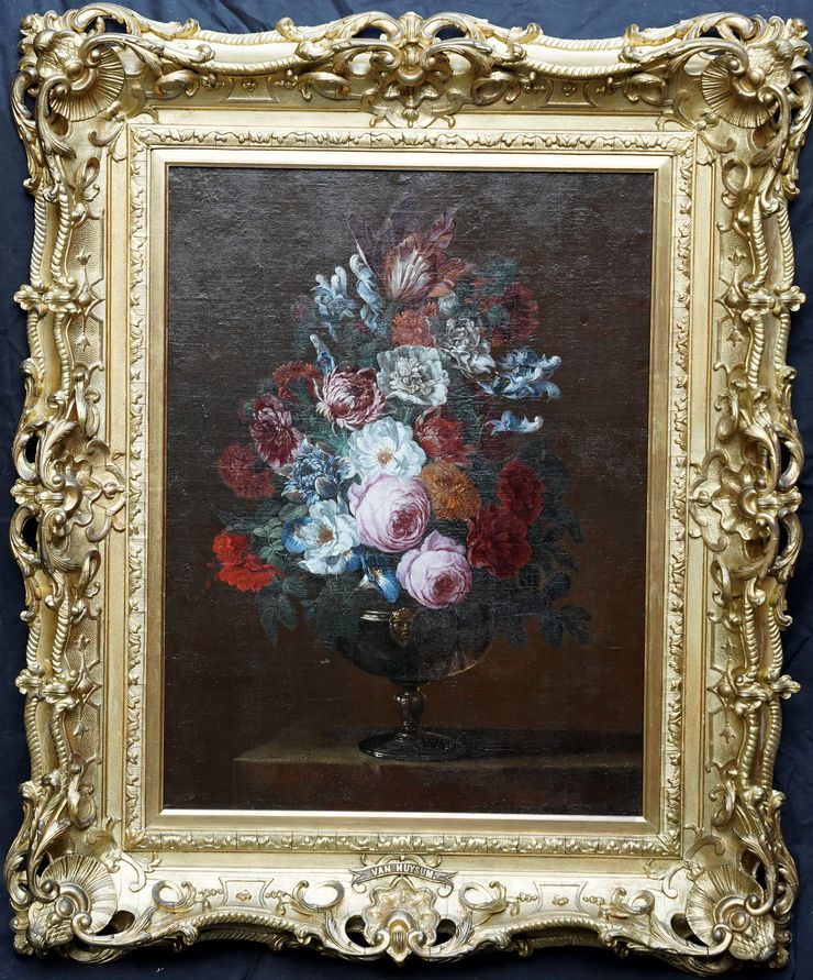 Dutch Baroque Floral  by Jan van Huysum at Richard Taylor Fine Art