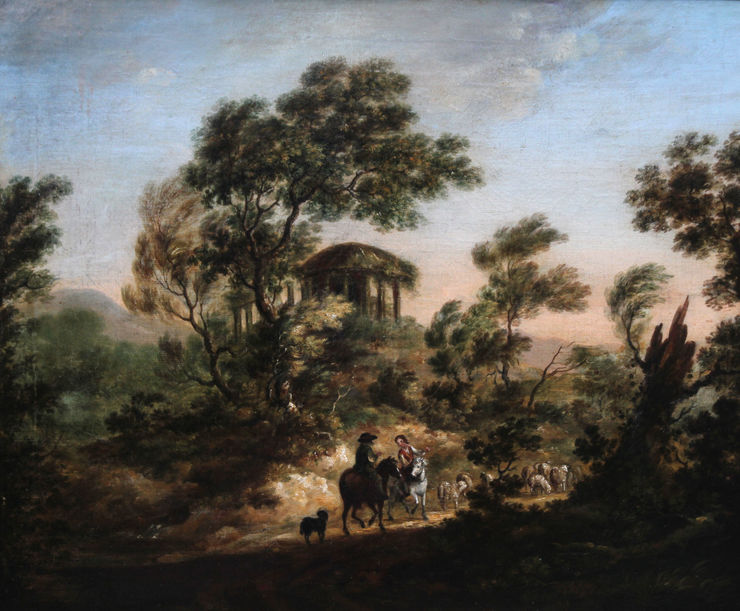 Moving the Flock by circle of Thomas Gainsborough Richard Taylor Fine Art