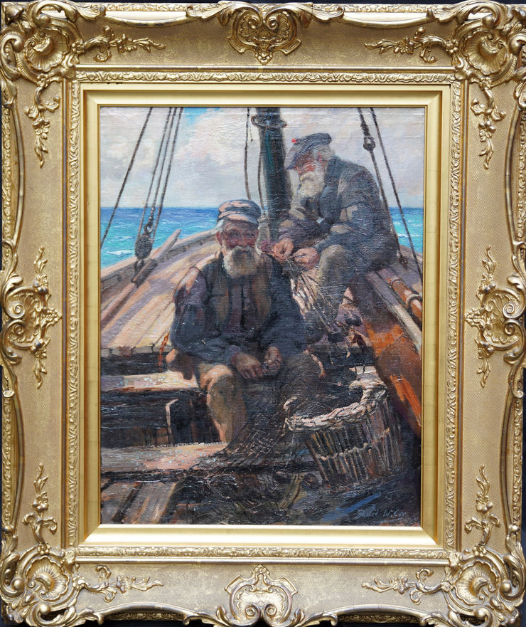 Scottish Sailors Portrait by Patrick William Orr at Richard Taylor Fine Art