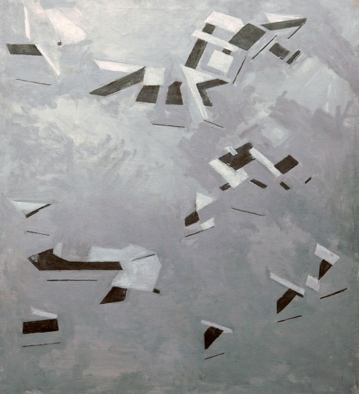 Sixties Conceptual Abstract II by Penelope Ellis Richard Taylor Fine Art