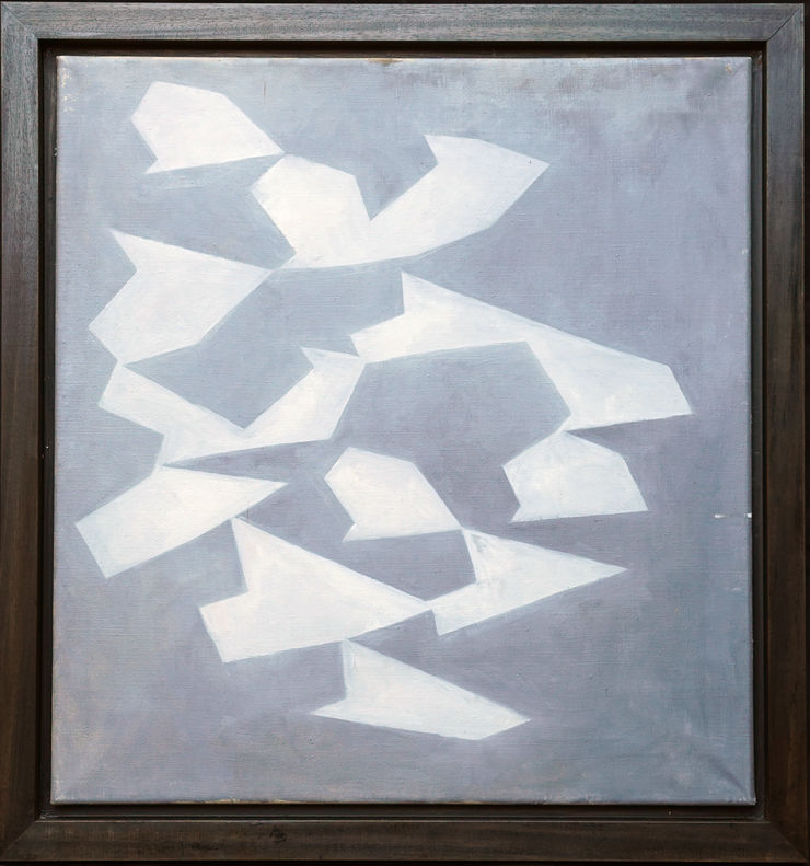 British Conceptual Abstract I by Penelope Ellis at  Richard Taylor Fine Art