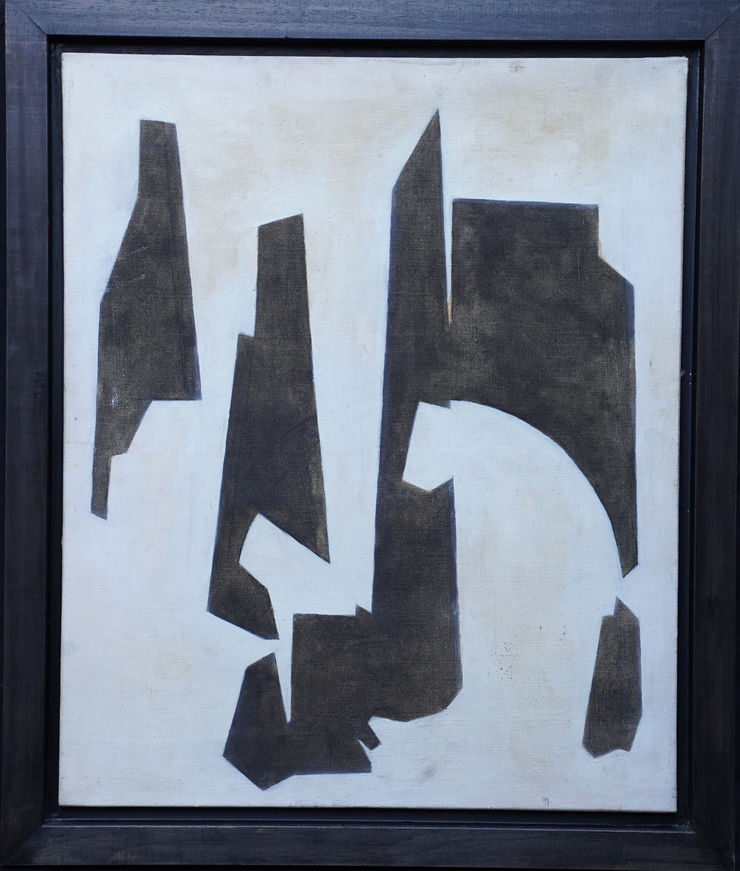 British Conceptual Abstract V by Penelope Ellis at  Richard Taylor Fine Art