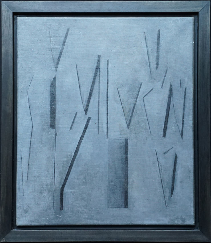 British Conceptual Abstract VI by Penelope Ellis at  Richard Taylor Fine Art