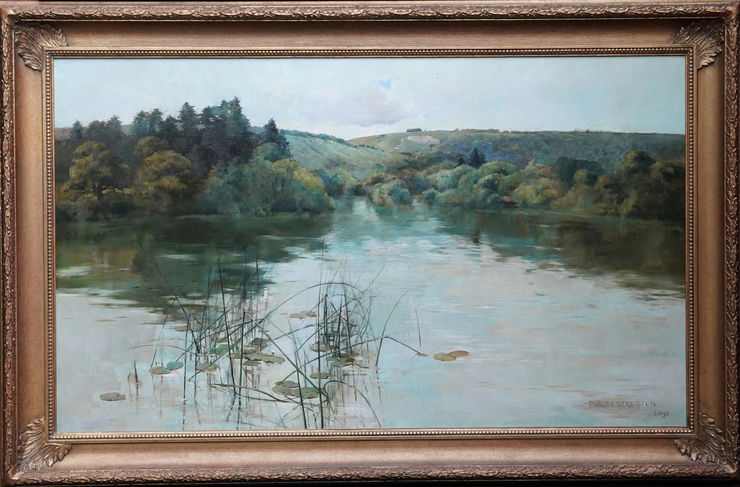 Philip Eustace Stretton  - Lily lake - Richard Taylor Fine Art