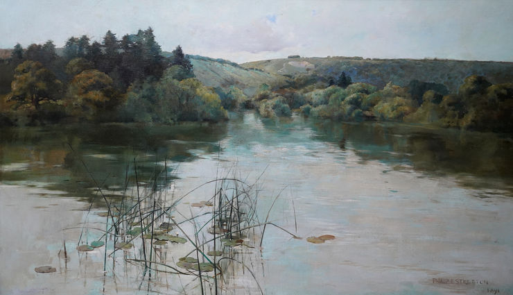 Philip Eustace Stretton  -Lily lake - Richard Taylor Fine Art