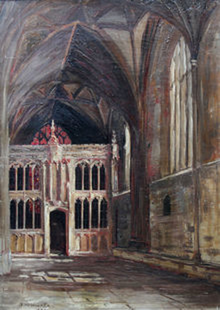 Church Interior Amiens France by Philip F Walker Richard Taylor Fine Art