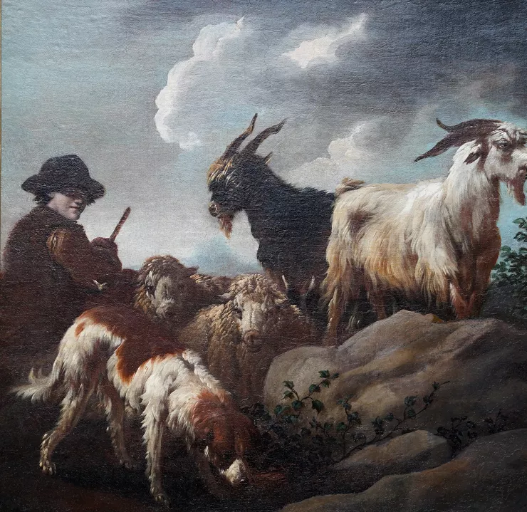 Baroque Old Master Pastoral Scene by Philipp Peter Roos Richard Taylor Fine Art