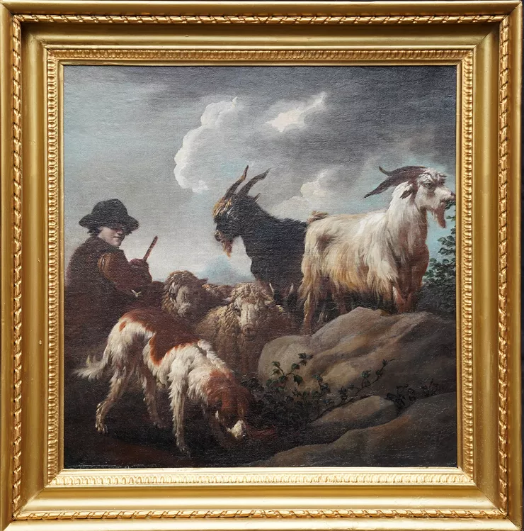 Baroque Pastoral Scene by Philipp Peter Roos at Richard Taylor Fine Art