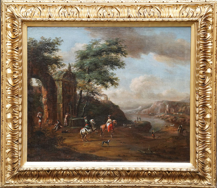 Dutch Old Master Figuative Landscape by Pieter Wouwerman at Richard Taylor Fine Art