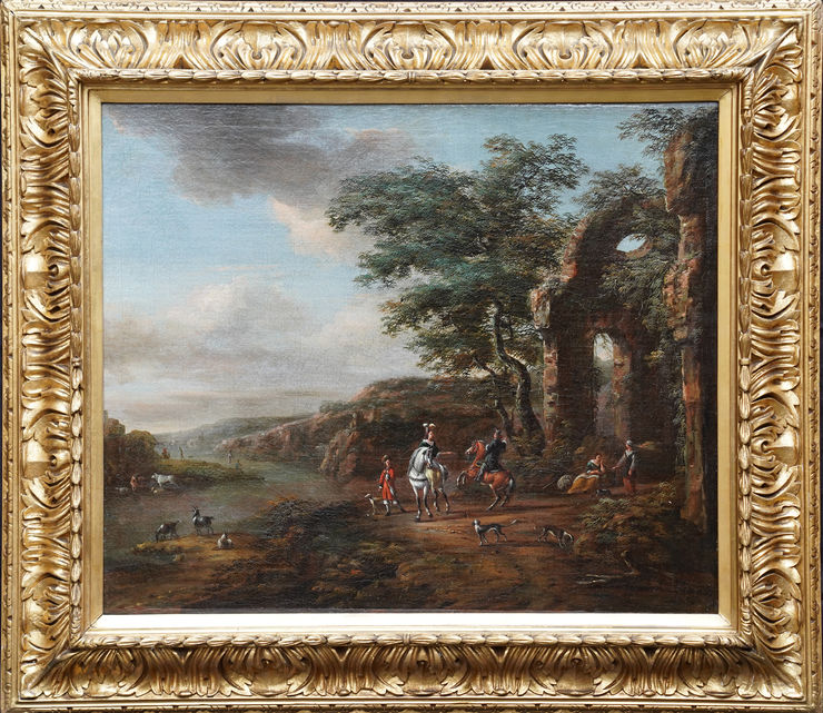 Dutch Old Master Landscape  by Pieter Wouwerman at Richard Taylor Fine Art