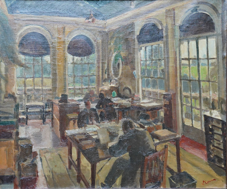 British Twenties Office Interior by Pyzer Cowen Richard Taylor Fine Art