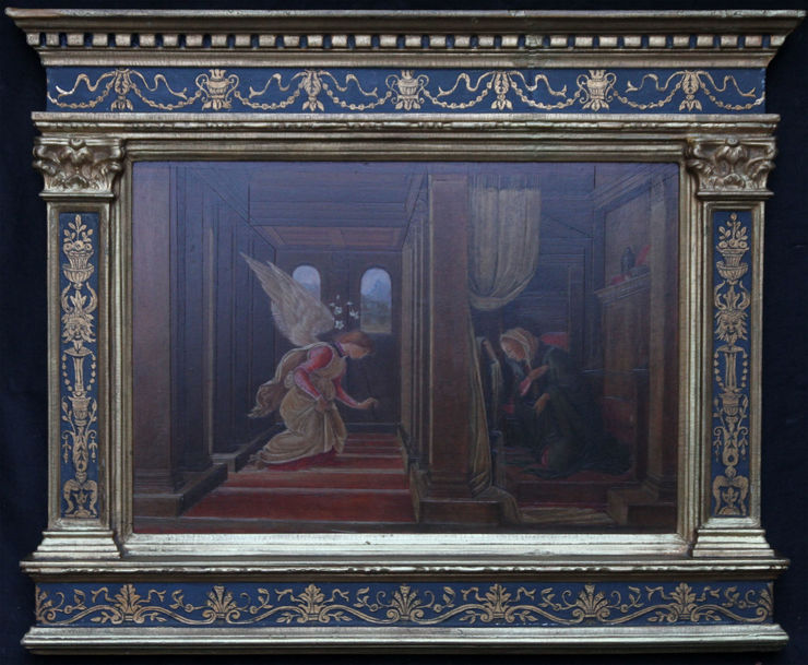 Victorian Religious Oil Painting The Annunciation by Riccardo Meacci Richard Taylor Fine Art
