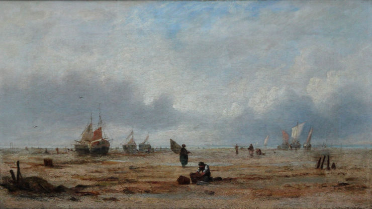 French 19th century Coastal Scene by Richard Parkes Bonnington Richard Taylor Fine Art