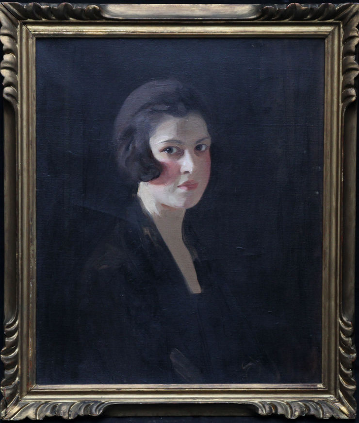 Scottish Female Portrait by Robert Hope at Richard Taylor Fine Art