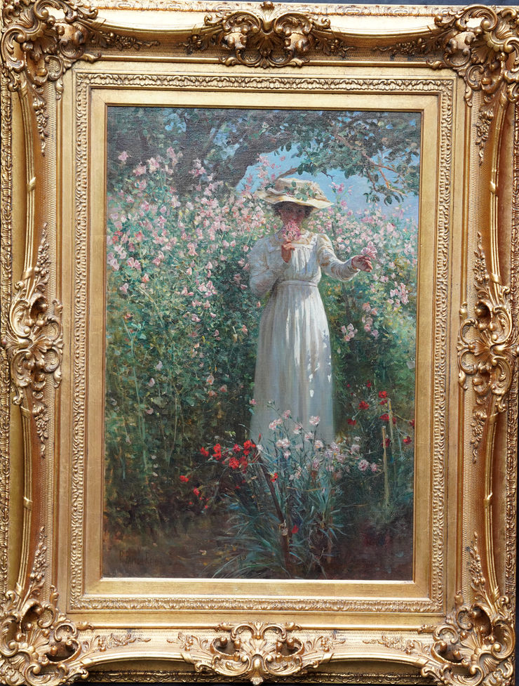 Scottish Floral Portrait by Robert Payton Reid at Richard Taylor Fine Art