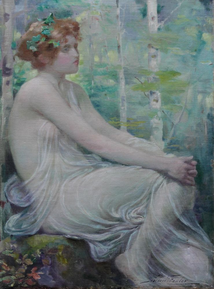 Victorian Portrait of a Maiden by Robert Fowler Richard Taylor Fine Art