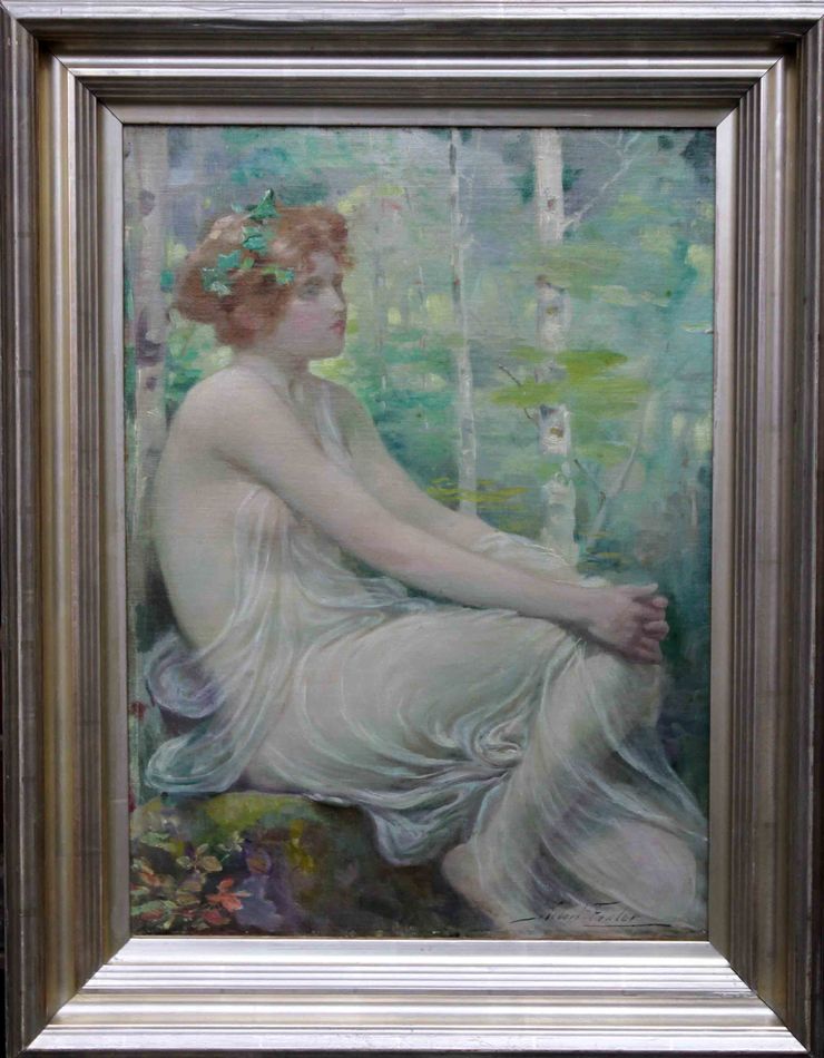 Scottish Pre-Raphaelite Maiden by Robert Fowler at Richard Taylor Fine Art