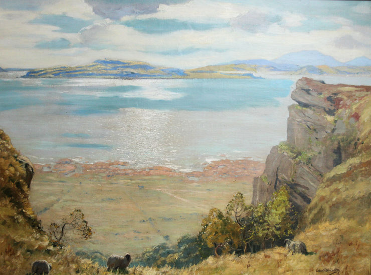 robert houston - cumbrae ayr clyde - richard taylor fine art