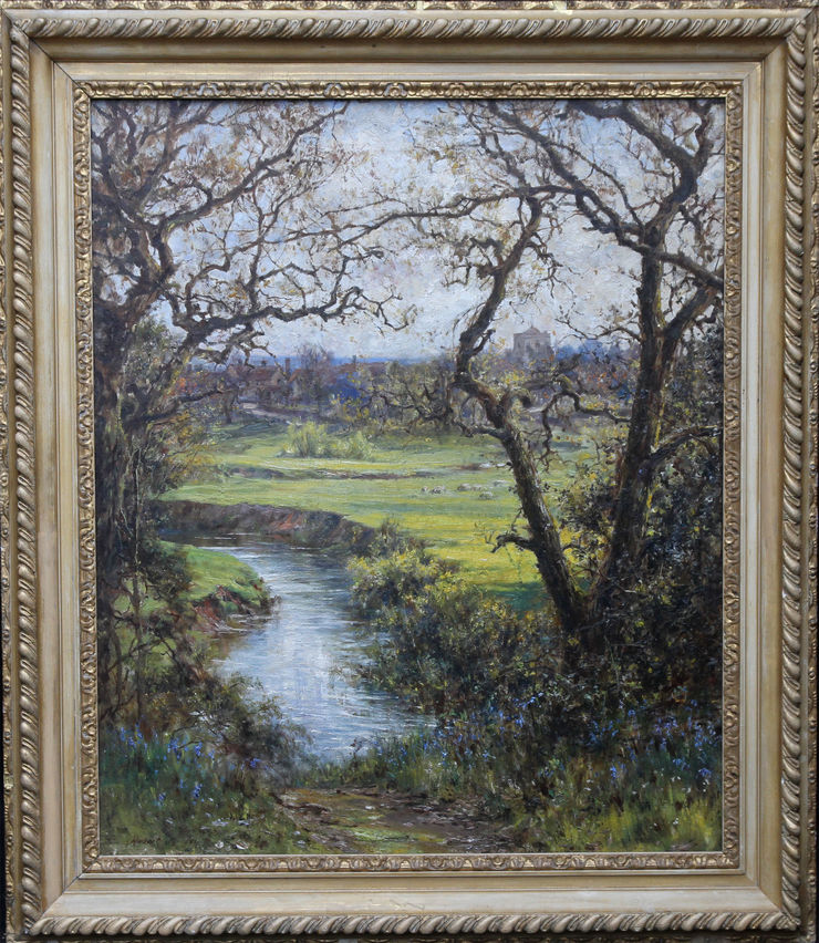 British Impressionist Surrey Landscape by Robert Morley at  Richard Taylor Fine Art