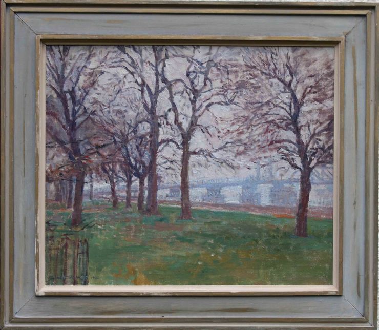 Battersea Park by Euston Road artist Rupert Shepherd at Richard Taylor Fine Art