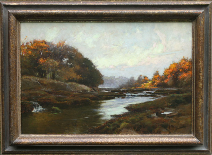 River Lune Impressionist oil by Samuel Lamorna Birch  at Richard Taylor Fine Art