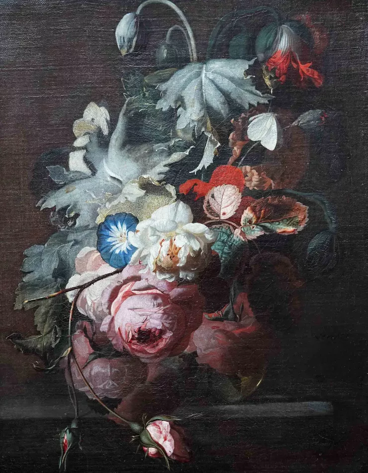 Simon Verelst - Dutch Old Master Floral - Richard Taylor Fine Art  (1)