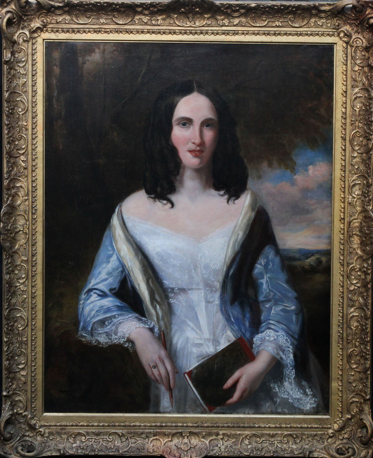 British 19thC Portrait of a Lady by Francis Grant at Richard Taylor Fine Art