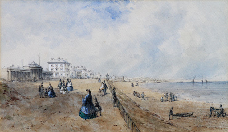 Southport Promenade British landscape watercolour Richard Taylor Fine Art