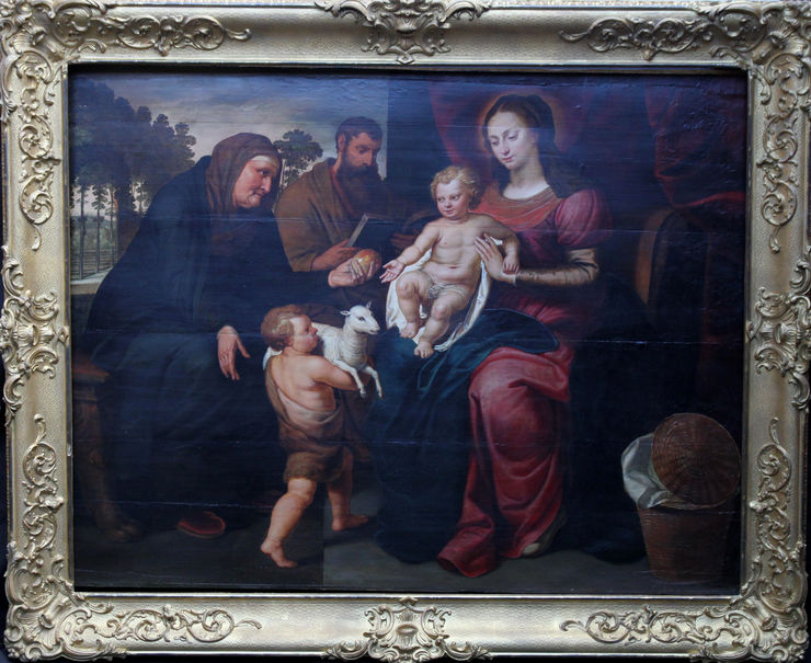 Saint Elizabeth Virgin Mary by Peter Paul Rubens (circle) at Richard Taylor Fine Art