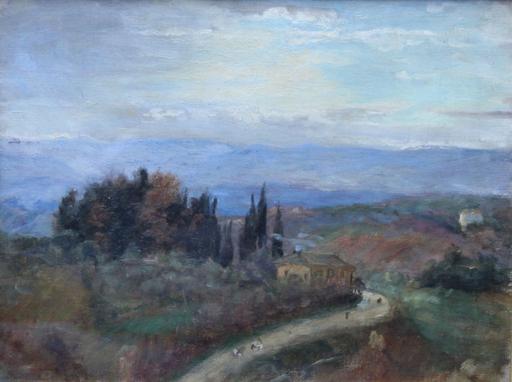 Tuscan Landscape by Susan Isabel Dacre Suffragette Richard Taylor Fine Art
