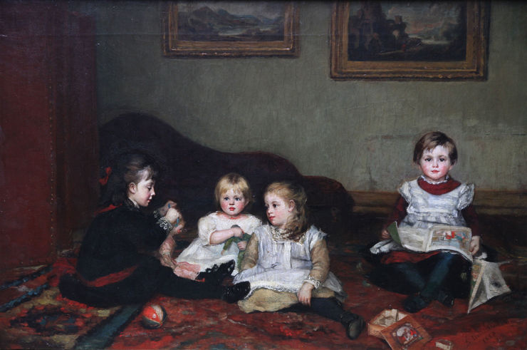 Victorian Children Portrait by Susan Isabel Dacre Richard Taylor Fine Art