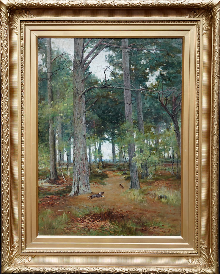 Scottish Wooded Landscape by Thomas Bunting at Richard Taylor Fine Art