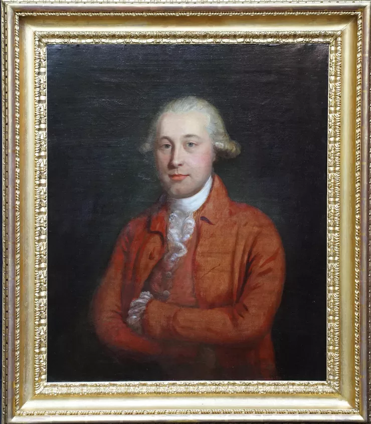 British Male Portrait by Thomas Gainsborough at Richard Taylor Fine Art