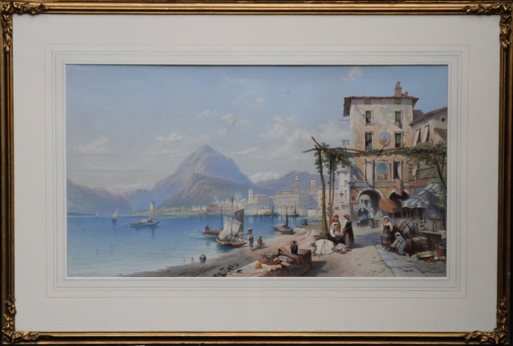 Bay of Naples Italy British Victorian Art by Thomas Leeson Rowbotham Richard Taylor Fine Art