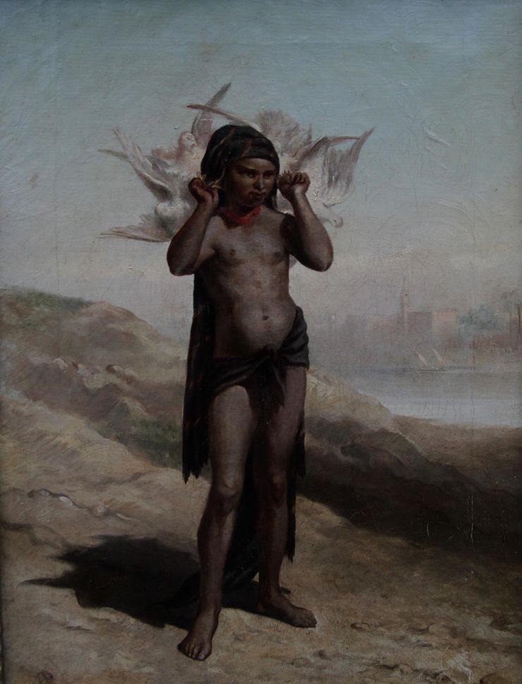 Eugene Giraud Orientalist Portrait of a Boy Richard Taylor Fine Art
