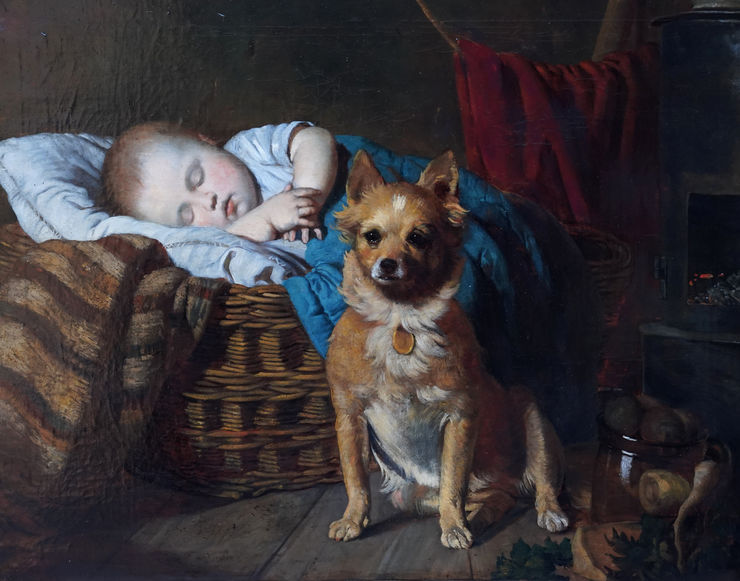 British Victorian Genre oil painting  by Henry Turner Munns Richard Taylor Fine Art