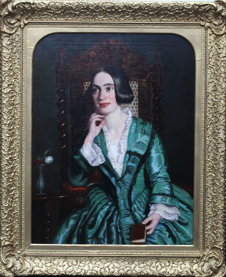 Victorian Female Portrait by James Scott at Richard Taylor Fine Art
